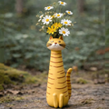 Handgefertigte Ausgefallene Katzenvase
