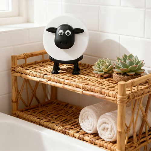 Toilettenpapierhalter in Schaf-Form