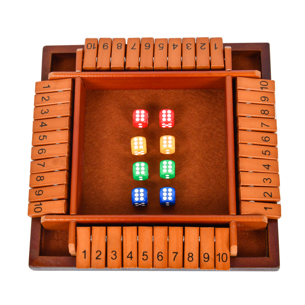 Holzwürfel-Brettspiel