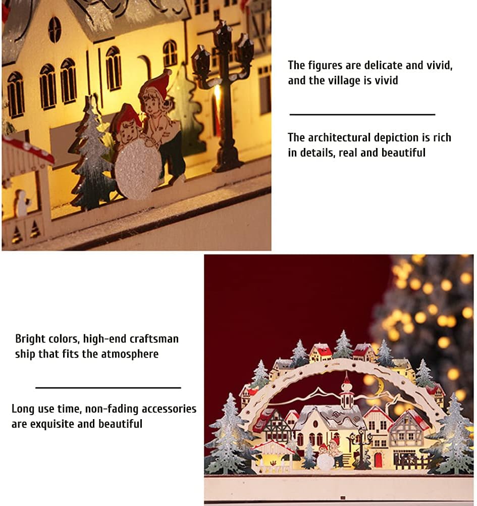 LED-Ornamente „Weihnachtsdorf“