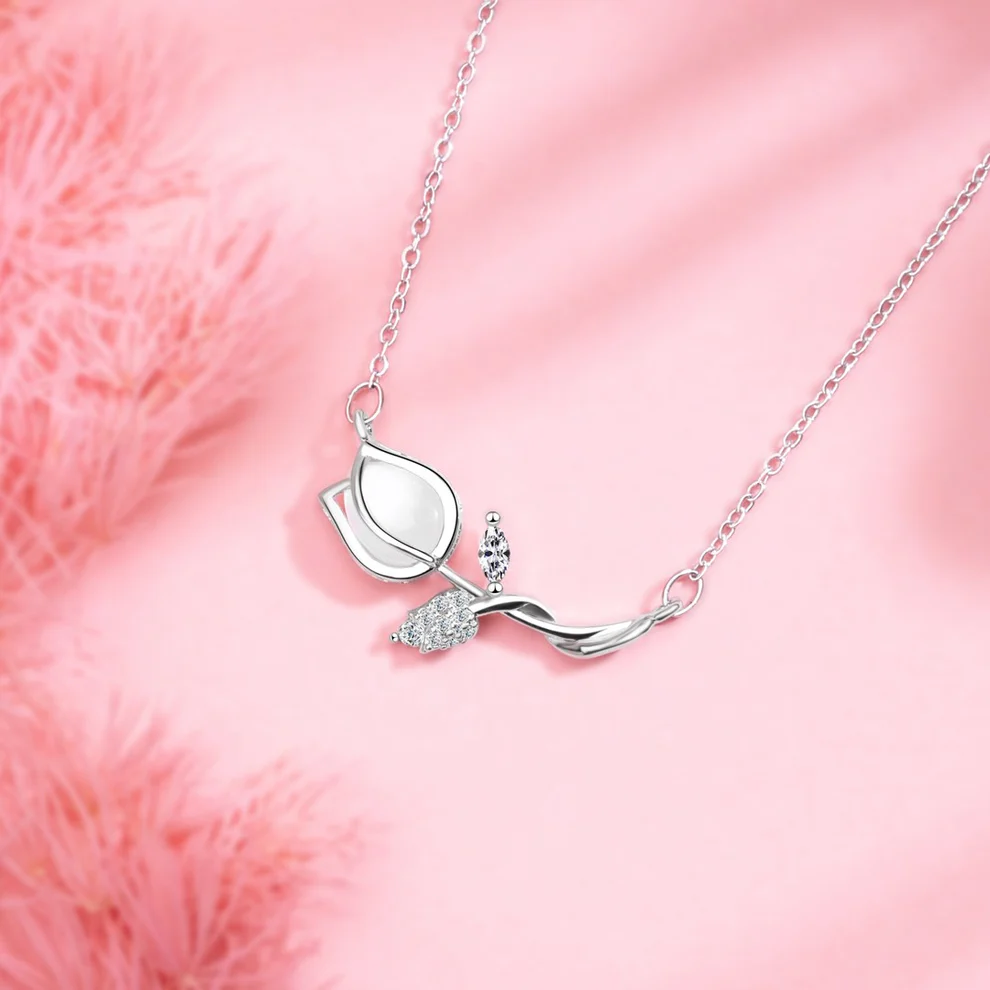 „Ewiger Garten“ Tulpen-Halskette