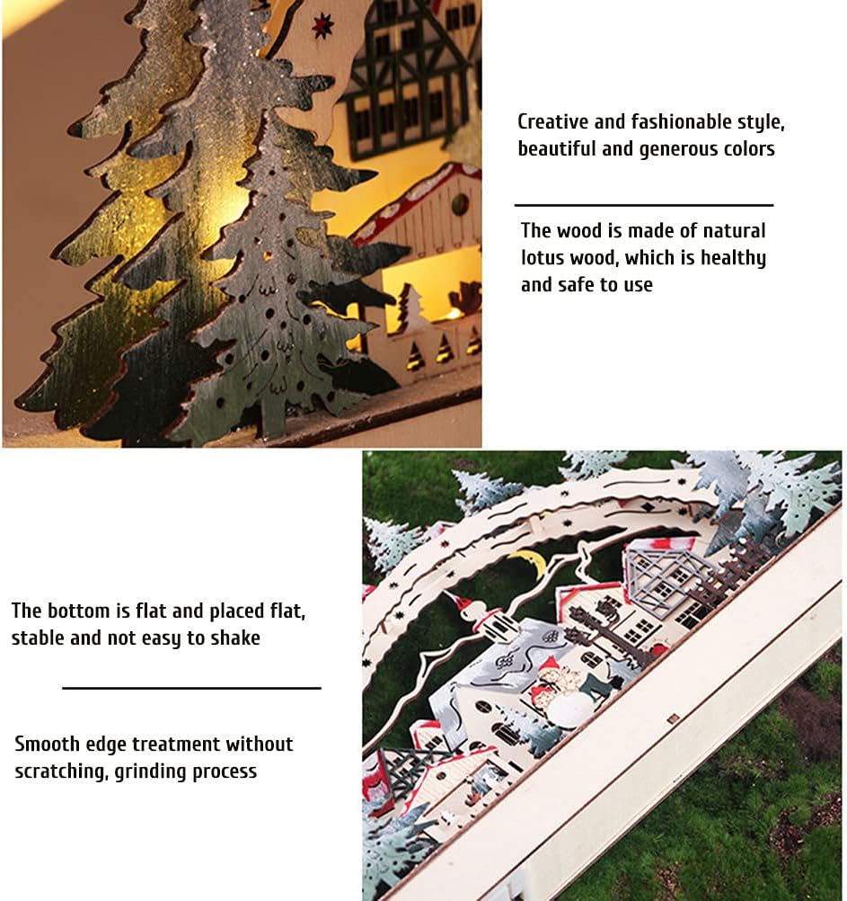 LED-Ornamente „Weihnachtsdorf“