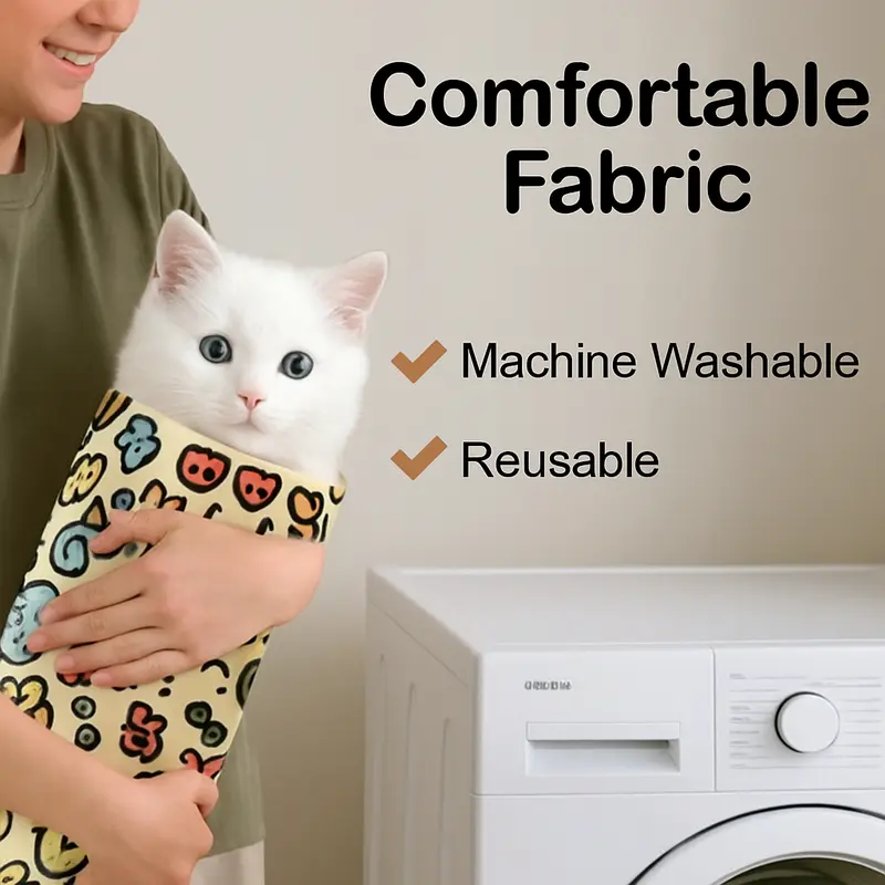 Wiederverwendbare Katzenpflege-Wickelbandage