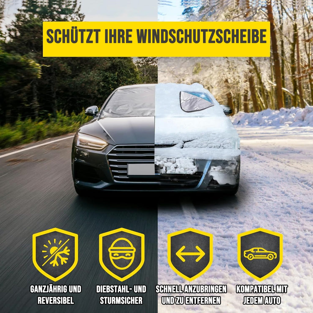 Magnetische Schneedecke für Frontscheiben