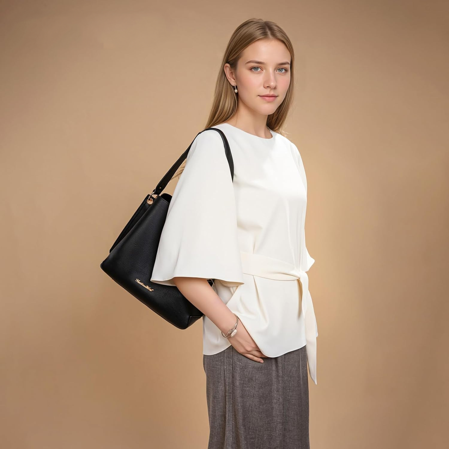 Mittelgroße Hobo-Beuteltasche