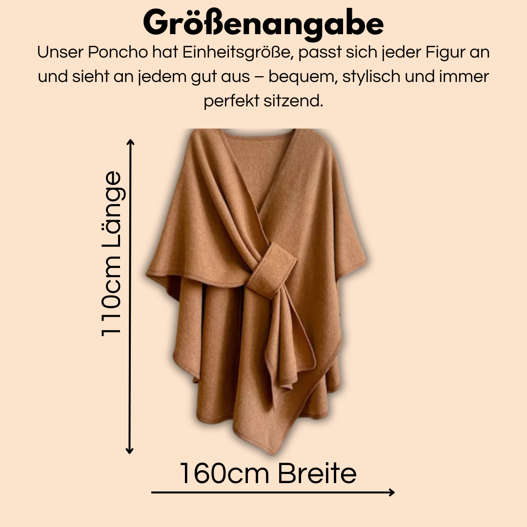 Langer Poncho Schal