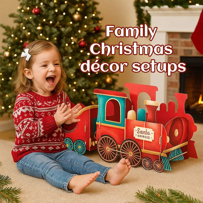 Weihnachtsmanns Geschenkezug