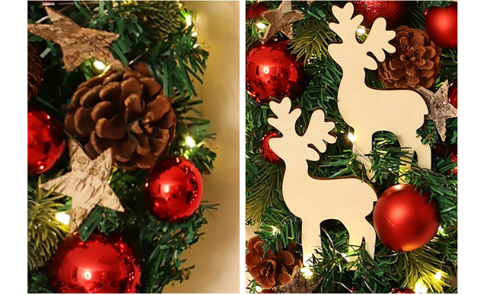 Deko-Kranz „Weihnachtsgrüße“