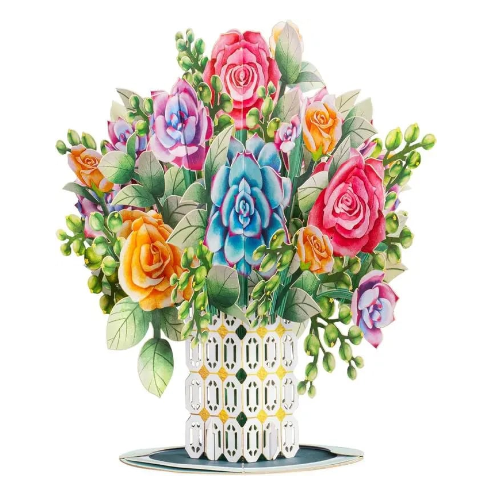 3D Blumenstrauß Pop-Up-Karte